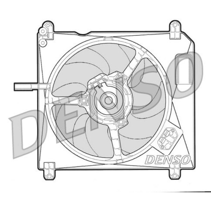 Denso DER09002 Lüfter, Motorkühlung