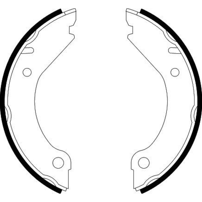 Hella 8DA 355 050-021 Bremsbackensatz, Feststellbremse Hella 8DA 355 050-021 Bremsbackensatz, Feststellbremse