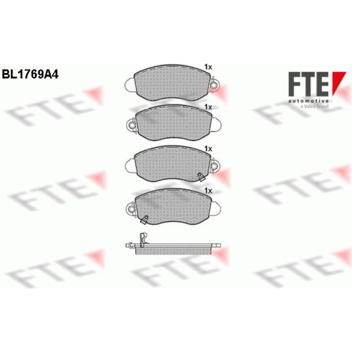 FTE 9010338 Bremsbelagsatz, Scheibenbremse FTE 9010338 Bremsbelagsatz, Scheibenbremse