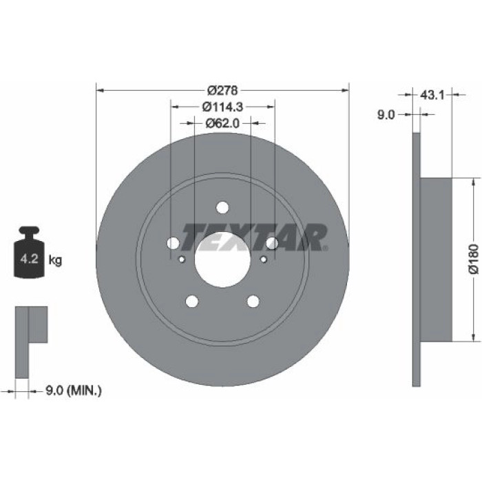 Bremsscheibe 92222300 Bremsscheibe 92222300