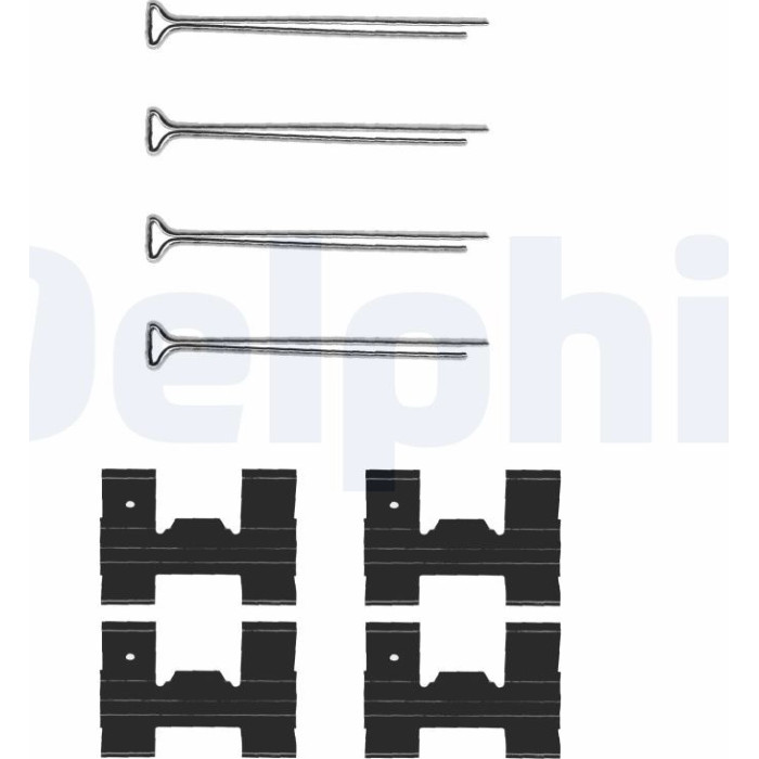 Delphi LX0023 Zubehörsatz, Scheibenbremsbelag Delphi LX0023 Zubehörsatz, Scheibenbremsbelag
