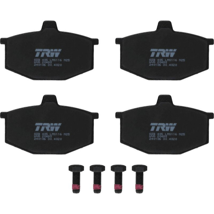 TRW GDB405 Bremsbelagsatz, Scheibenbremse TRW GDB405 Bremsbelagsatz, Scheibenbremse
