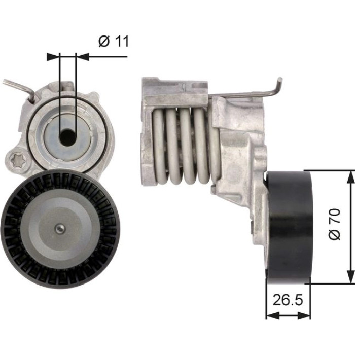 Gates T39115 Spannrolle, Keilrippenriemen DriveAlign™