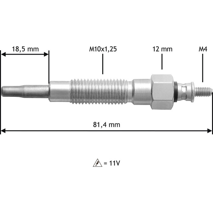 Valeo 345126 Glühkerze Valeo 345126 Glühkerze