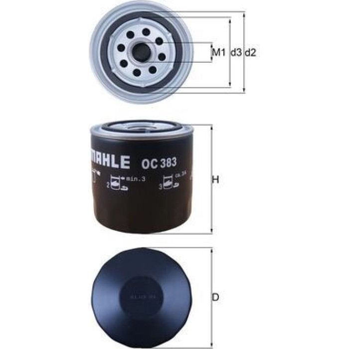 Knecht OC 383 Ölfilter Knecht OC 383 Ölfilter
