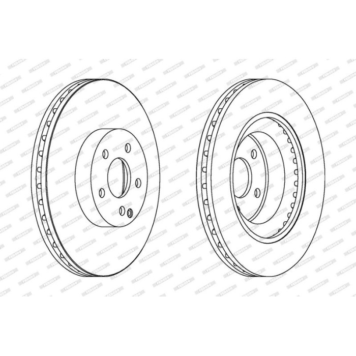 Ferodo DDF1595C-1 Bremsscheibe PREMIER Coat+ disc
