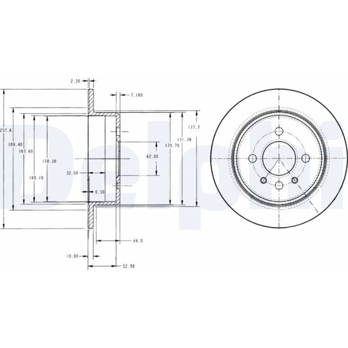 Delphi BG2202 Bremsscheibe Delphi BG2202 Bremsscheibe