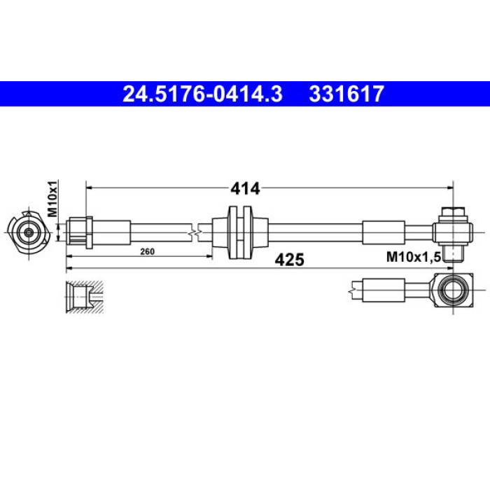 ATE 24.5176-0414.3 Bremsschlauch