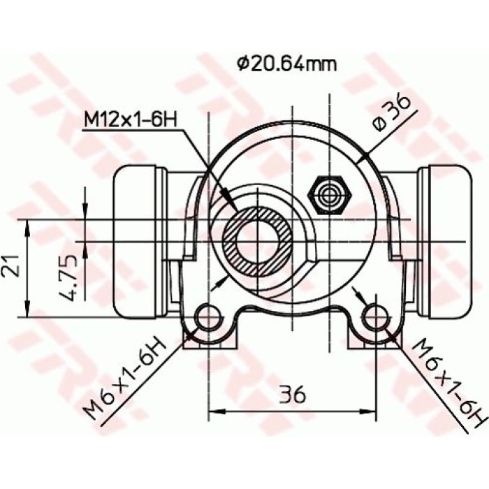 TRW BWF153 Radbremszylinder TRW BWF153 Radbremszylinder