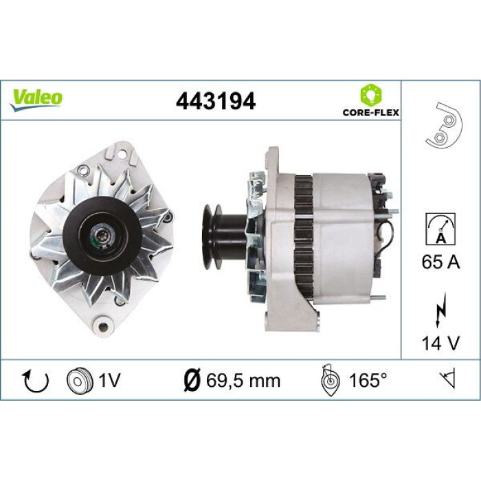 Valeo 443194 Generator CORE-FLEX