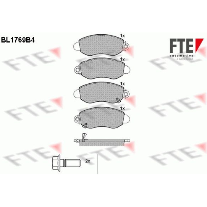 FTE 9010339 Bremsbelagsatz, Scheibenbremse FTE 9010339 Bremsbelagsatz, Scheibenbremse