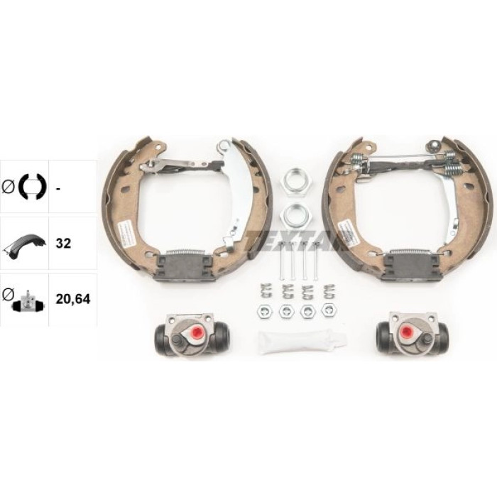 Textar 84045201 Bremsbackensatz Shoe Kit Pro Textar 84045201 Bremsbackensatz Shoe Kit Pro