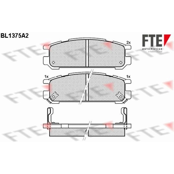 FTE 9010152 Bremsbelagsatz, Scheibenbremse FTE 9010152 Bremsbelagsatz, Scheibenbremse