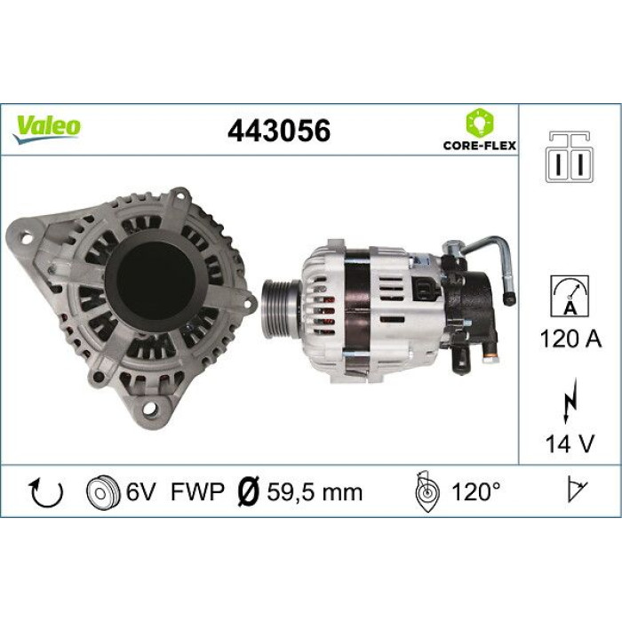 Valeo 443056 Generator CORE-FLEX Valeo 443056 Generator CORE-FLEX