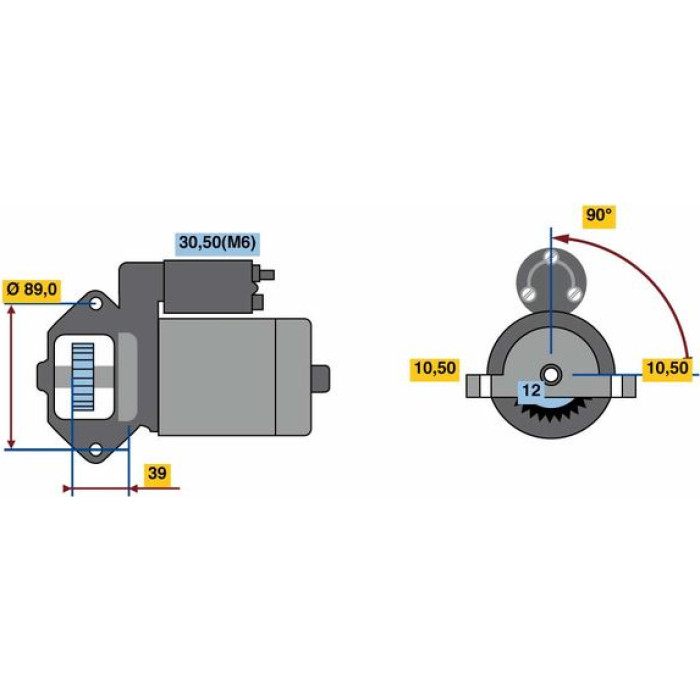 BOSCH 0 001 109 387 Starter BOSCH 0 001 109 387 Starter