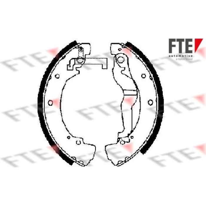 FTE 9100019 Bremsbackensatz FTE 9100019 Bremsbackensatz