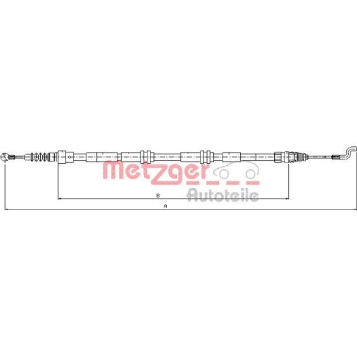 Metzger 10.7394 Seilzug, Feststellbremse