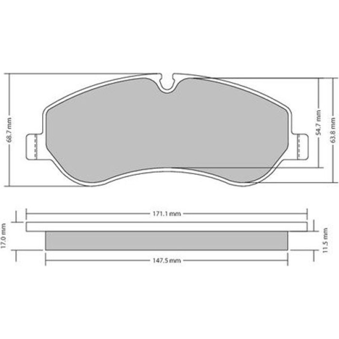 Metzger 1170349 Bremsbelagsatz, Scheibenbremse Metzger 1170349 Bremsbelagsatz, Scheibenbremse