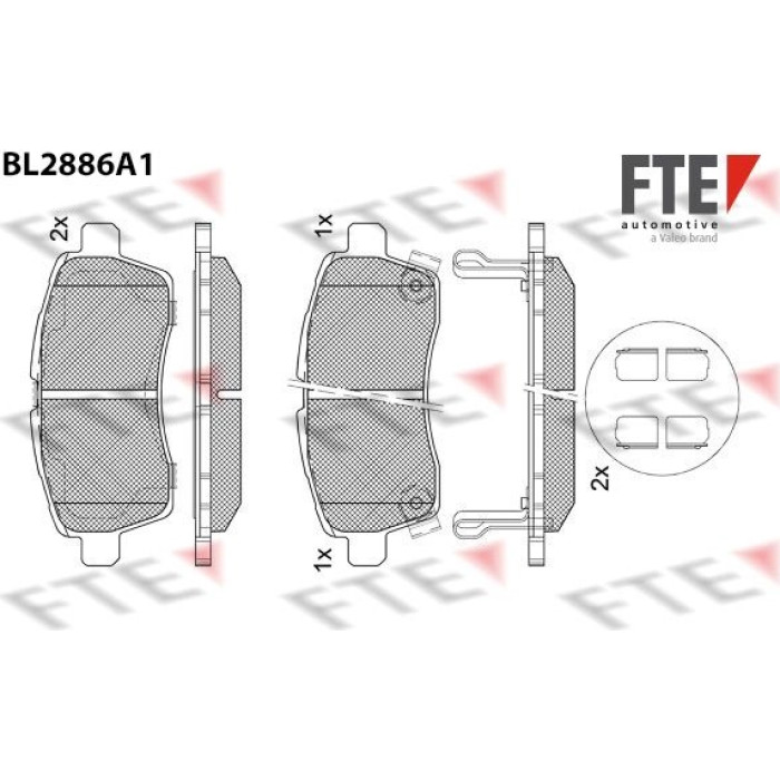 FTE 9011126 Bremsbelagsatz, Scheibenbremse FTE 9011126 Bremsbelagsatz, Scheibenbremse