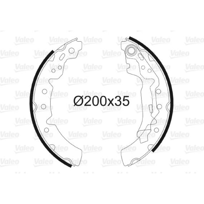 Valeo 564051 Bremsbackensatz