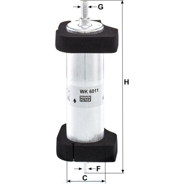 Mann-Filter WK 6011 Kraftstofffilter