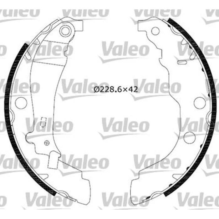 Valeo 554636 Bremsbackensatz