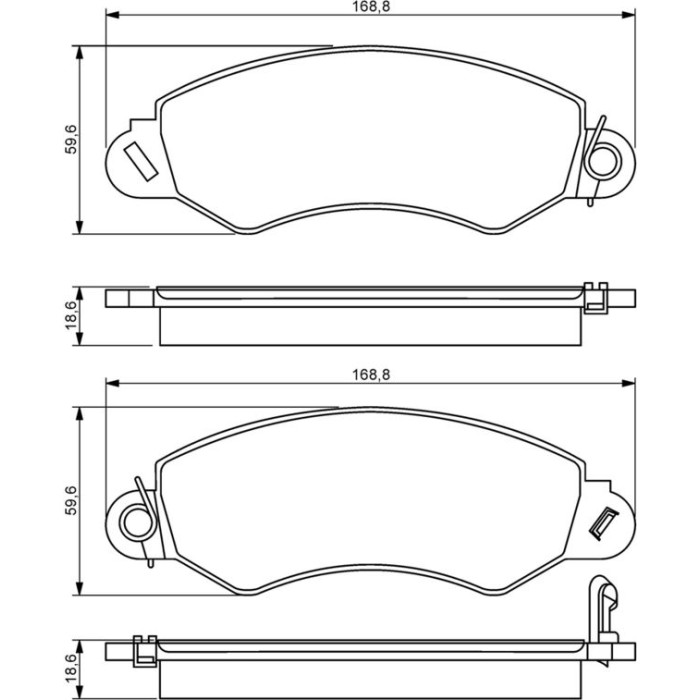BOSCH 0 986 494 300 Bremsbelagsatz, Scheibenbremse BOSCH 0 986 494 300 Bremsbelagsatz, Scheibenbremse