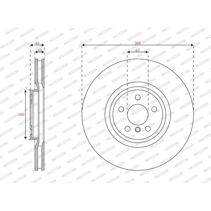 Ferodo DDF3025LC-1 Bremsscheibe PREMIER Ferodo DDF3025LC-1 Bremsscheibe PREMIER