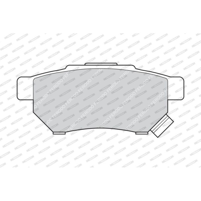 Ferodo FDB621 Bremsbelagsatz, Scheibenbremse PREMIER ECO FRICTION Ferodo FDB621 Bremsbelagsatz, Scheibenbremse PREMIER ECO FRICTION
