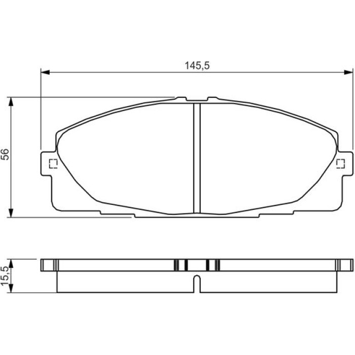 BOSCH 0 986 495 152 Bremsbelagsatz, Scheibenbremse BOSCH 0 986 495 152 Bremsbelagsatz, Scheibenbremse