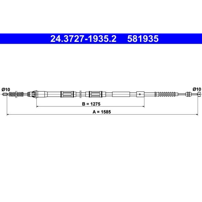 ATE 24.3727-1935.2 Seilzug, Feststellbremse
