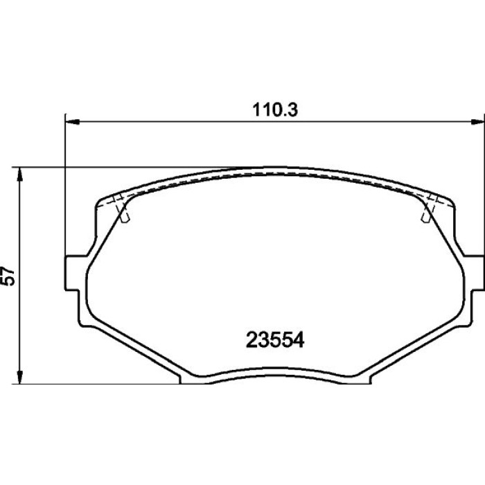 Hella 8DB 355 016-861 Bremsbelagsatz, Scheibenbremse Hella 8DB 355 016-861 Bremsbelagsatz, Scheibenbremse