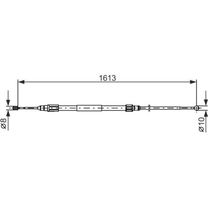 BOSCH 1 987 477 987 Seilzug, Feststellbremse