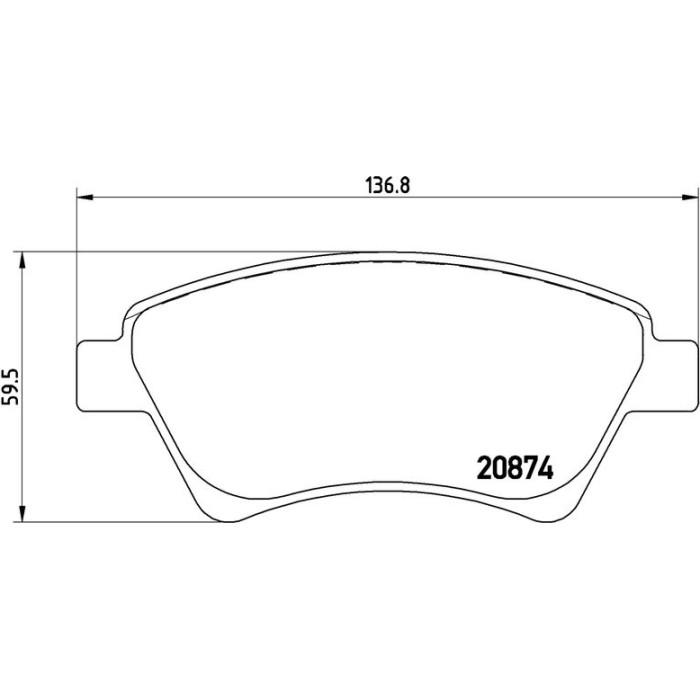 Brembo P 68 034 Bremsbelagsatz, Scheibenbremse PRIME LINE Brembo P 68 034 Bremsbelagsatz, Scheibenbremse PRIME LINE