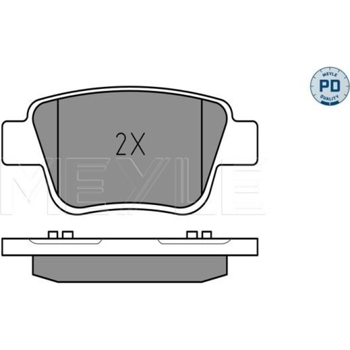 Meyle 025 236 2016/PD Bremsbelagsatz, Scheibenbremse MEYLE-PD: Advanced performance and design