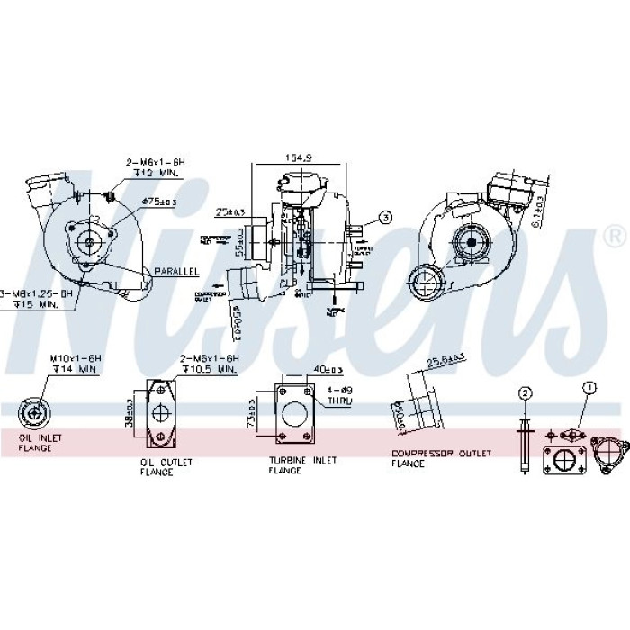 Nissens Turbolader 93173 Nissens Turbolader 93173