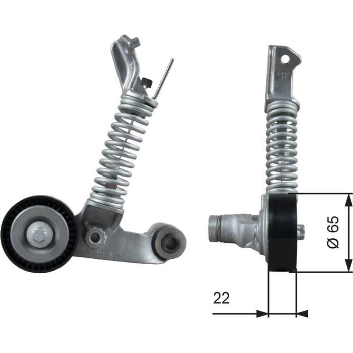 Riemenspanner, Keilrippenriemen T39373 Riemenspanner, Keilrippenriemen T39373