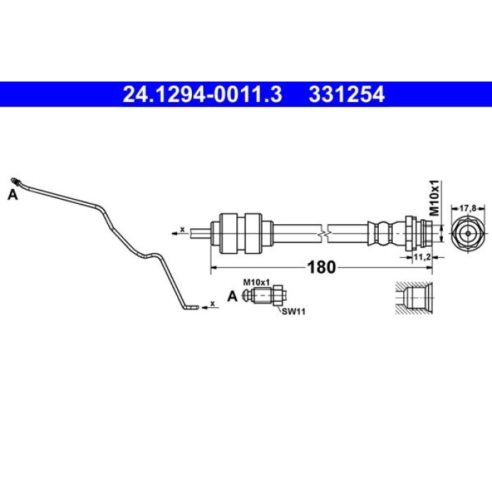 ATE 24.1294-0011.3 Bremsschlauch