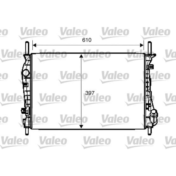 Valeo 734696 Kühler, Motorkühlung