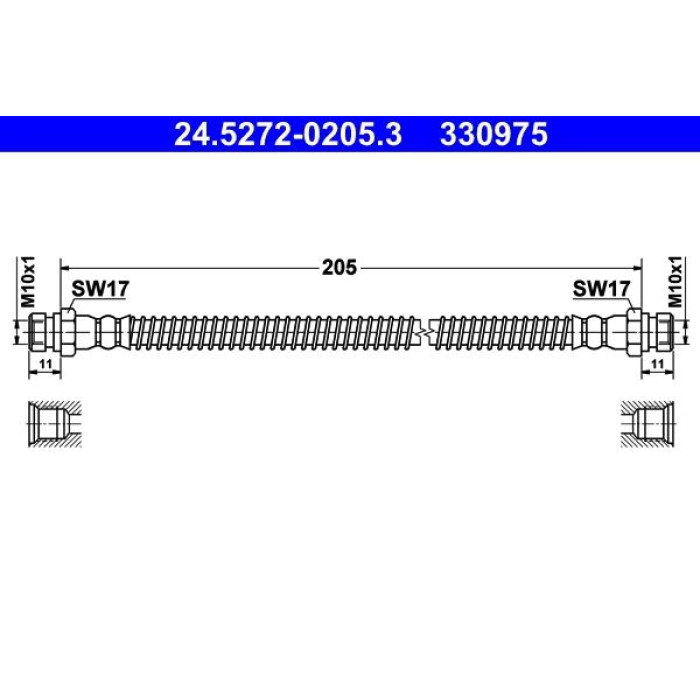 ATE 24.5272-0205.3 Bremsschlauch