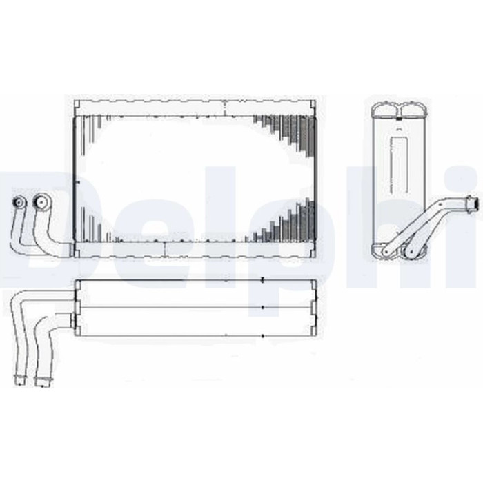 Delphi TSP0525182 Verdampfer, Klimaanlage