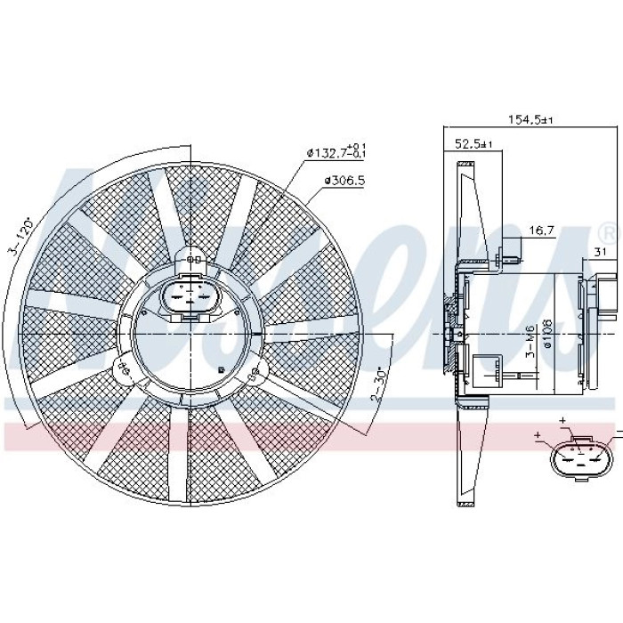 Nissens 85720 Lüfter, Motorkühlung Nissens 85720 Lüfter, Motorkühlung