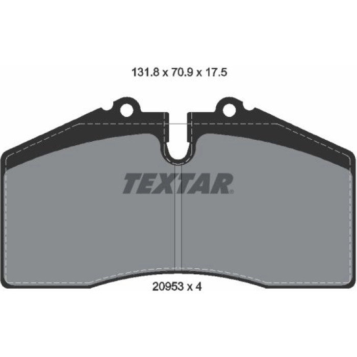 Textar 2095302 Bremsbelagsatz, Scheibenbremse Textar 2095302 Bremsbelagsatz, Scheibenbremse