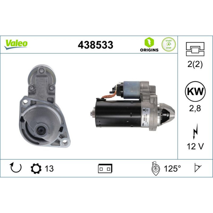 Valeo 438533 Starter ORIGINS STOP&START - NEW O.E. TECHNOLOGIE Valeo 438533 Starter ORIGINS STOP&START - NEW O.E. TECHNOLOGIE