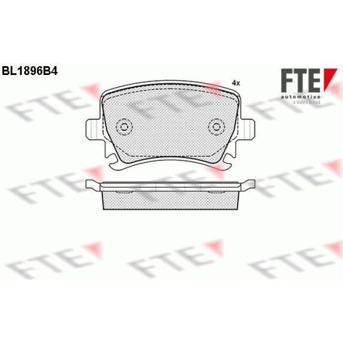 FTE 9010485 Bremsbelagsatz, Scheibenbremse FTE 9010485 Bremsbelagsatz, Scheibenbremse