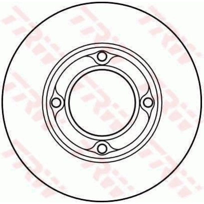 TRW DF4124 Bremsscheibe
