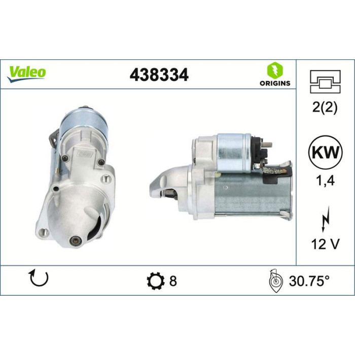 Valeo 438334 Starter ORIGINS Valeo 438334 Starter ORIGINS