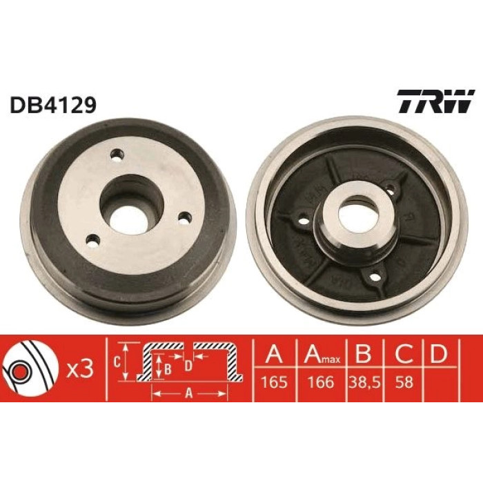 Bremstrommel DB4129 Bremstrommel DB4129