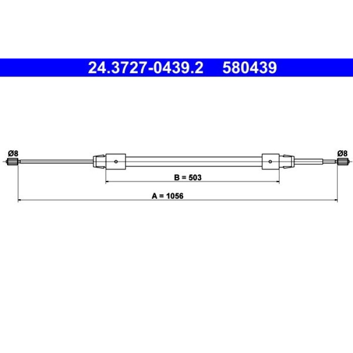 ATE 24.3727-0439.2 Seilzug, Feststellbremse