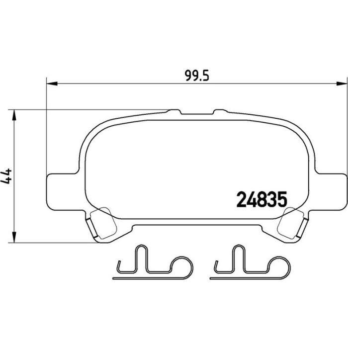 Brembo P 83 110 Bremsbelagsatz, Scheibenbremse PRIME LINE